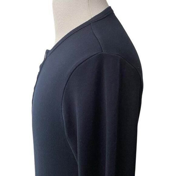Theory Men's Snap Henley Black Modal Activate Jersey Sz XL Minimalist Casual EC - Picture 10 of 16